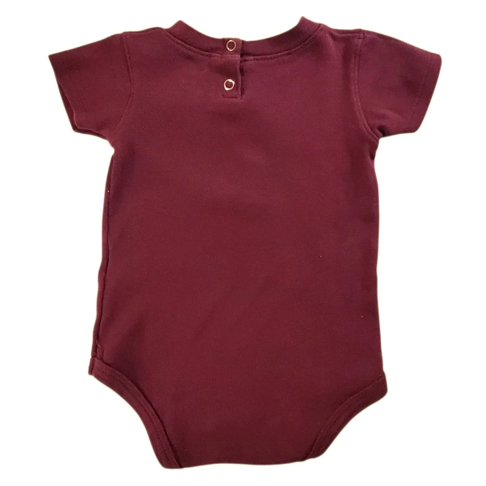 K1401 * Adidas Boys Arizona State Sun Devils Bodysuit Burgundy Size 12M